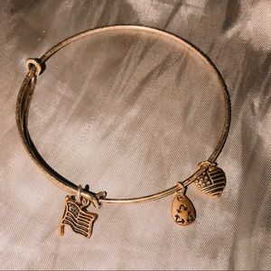 gold alex and ani bracelet